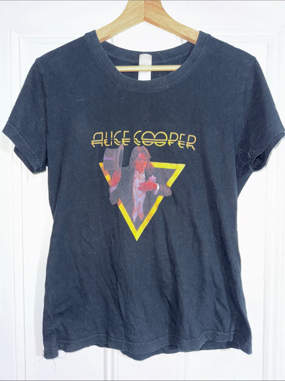 Vintage Style Alice Cooper Band Tour Graphic Tee Shirt Welcome To My Nightmare M